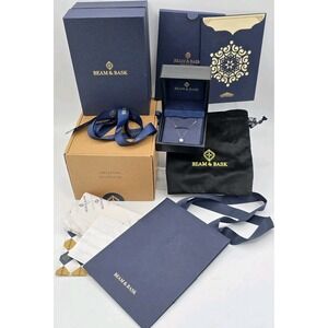 Beam & Bask Pendant Necklace Moissanite S925 Sterling Silver - Gift Ready